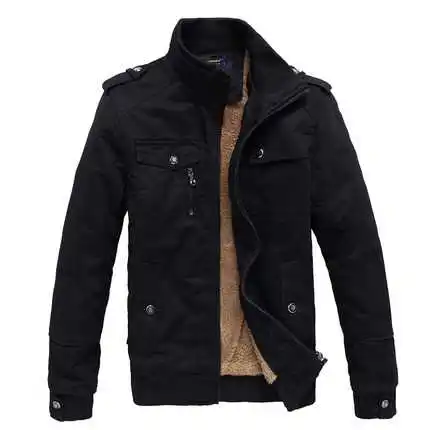 2017 Мужчин Зимняя Куртка Теплый Сгущает Пальто Хлопка Мягкой Моды Парки Бизнес