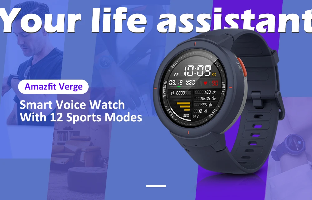 Глобальная версия Huami AMAZFIT Verge/Verge Lite умные часы IP68 Водонепроницаемые Смарт-часы gps AMOLED спортивный фитнес-трекер