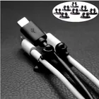 8 шт. автомобиль Зарядное устройство линии застежка автомобильный зажим для проводов Автомобили Интерьер для Audi A1 A2 A3 A4 A5 A6 A7 A8 Q2 Q3 Q5 Q7 S3-S8 (ТТС) RS3-RS46