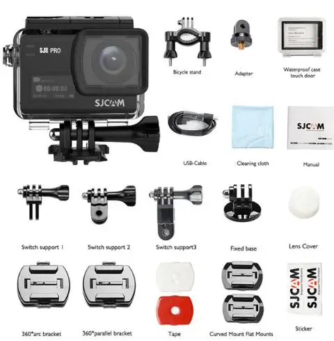 SJCAM SJ8 Pro 4K 60FPS WiFi Remote Helmet Action Camera Ambarella Chipset 4K/60FPS Ultra HD Extreme Sports DV Wifi |