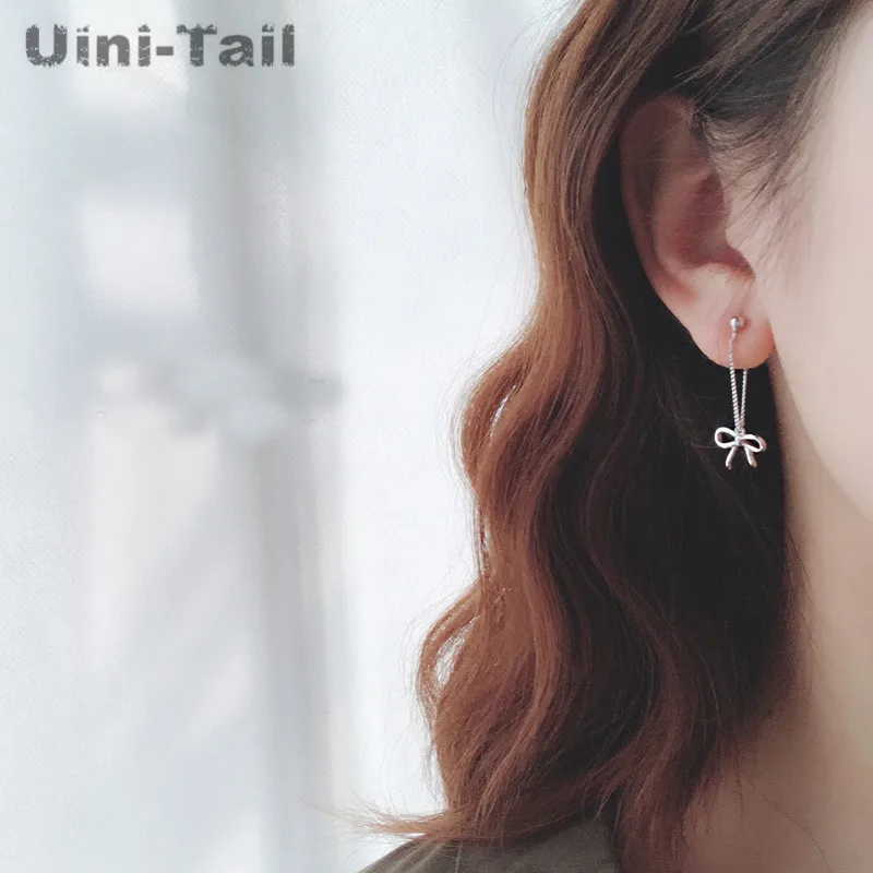 Женские серьги подвески Uini Tail из стерлингового серебра 925 пробы Простые Модные