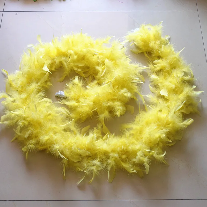 Красивый 2 ярдов/синий цвет натурального боа из пера индейки/тонкое вечернее