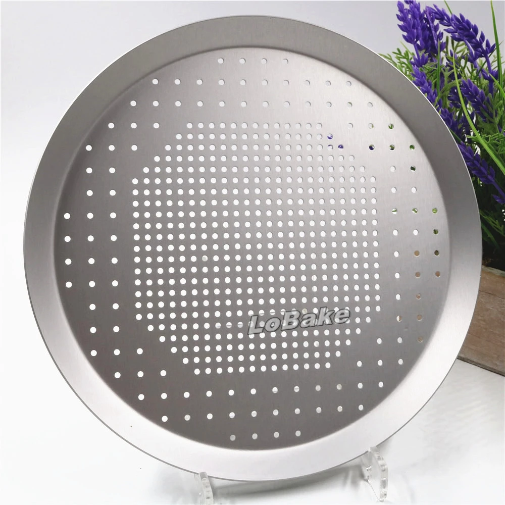 Анодированная алюминиевая круглая сковорода для пиццы 9 дюймов толщина 0 16 см|pizza