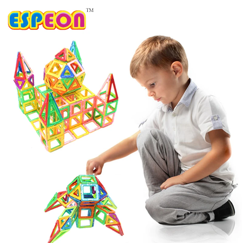 16 шт. мини Магнитные строительные блоки просветленные Кирпичи DIY 3D Детские