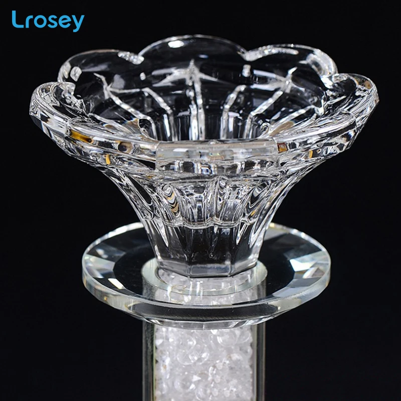 Новый роскошный европейский кристальный подсвечник освещение Декор стола свадебная комната романтические принадлежности Кристальный подсвечник.
