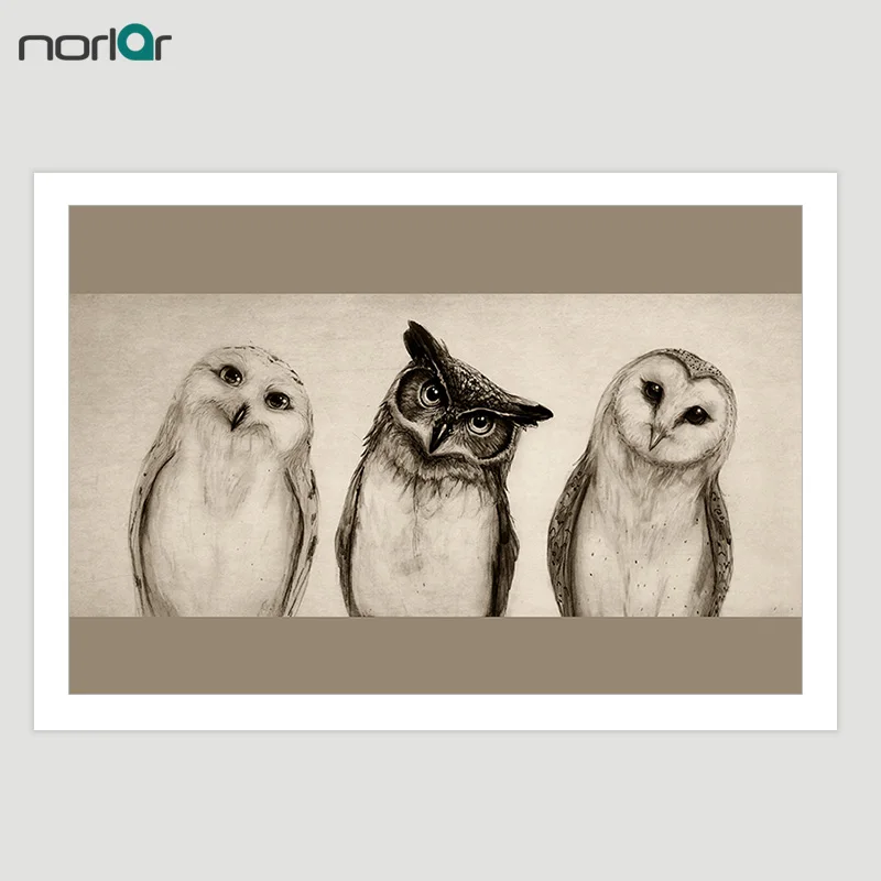 Картина на холсте HD печать сова Художественная картины Декоративная Настенная
