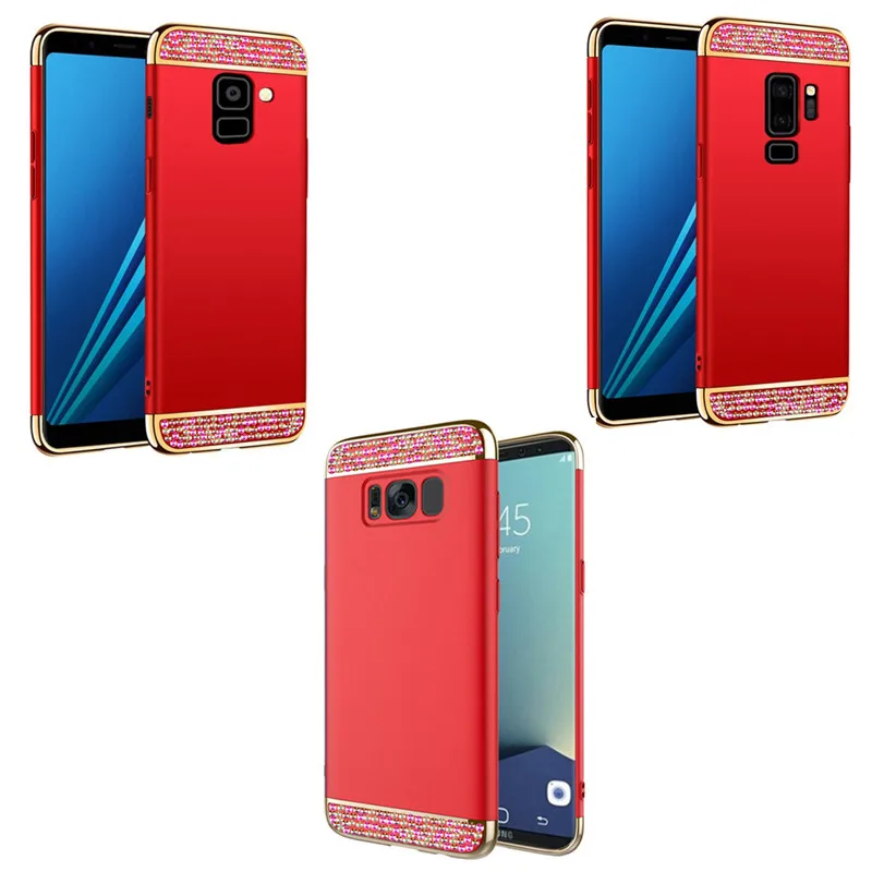 Жесткий Кристальный силиконовый чехол для телефона Samsung Galaxy S9 S8 J4 Core J6 Plus J8 A6S A3 2016
