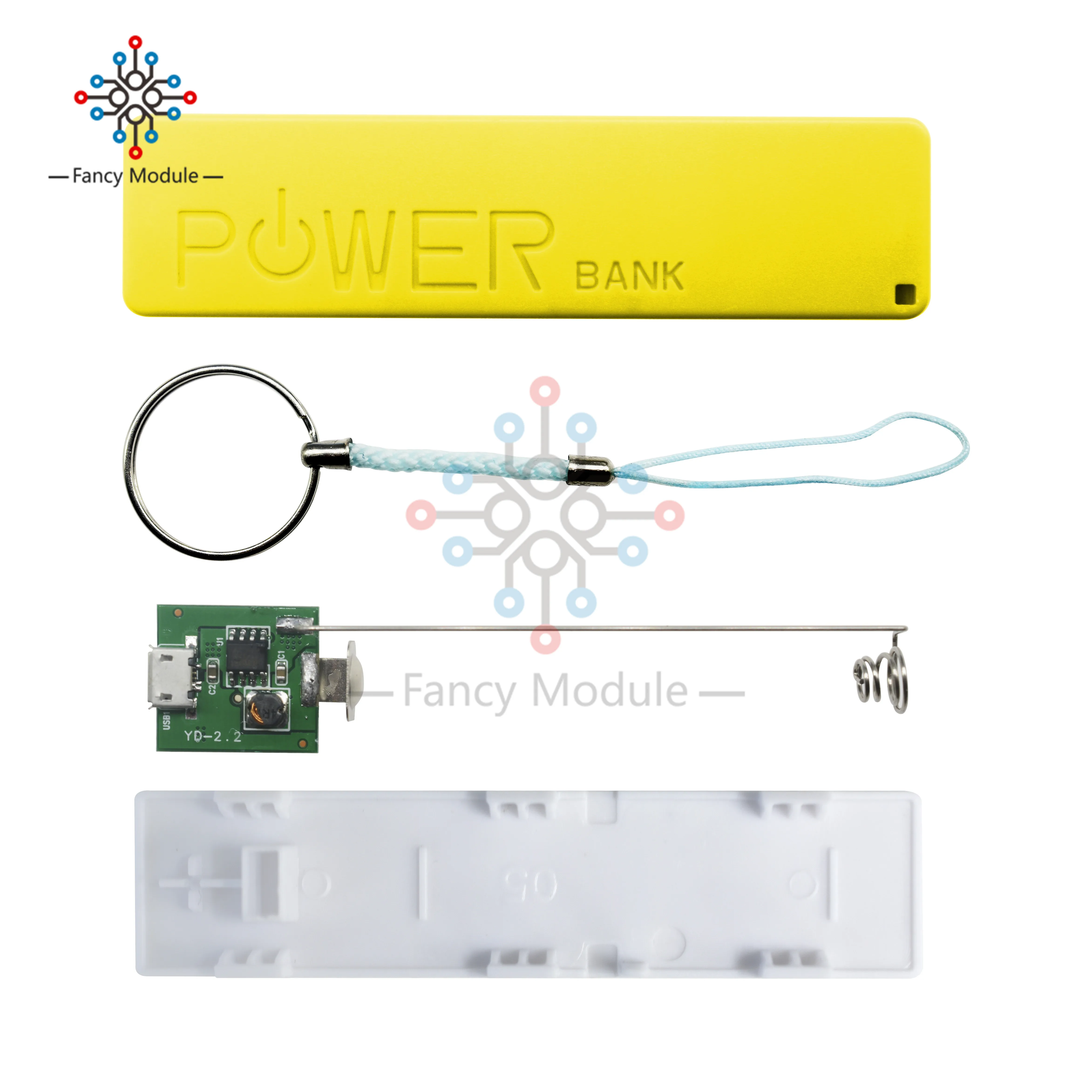 New Arrival 1Pcs USB Power Bank Case Kit 18650 Battery Charger DIY Box Yellow | Инструменты