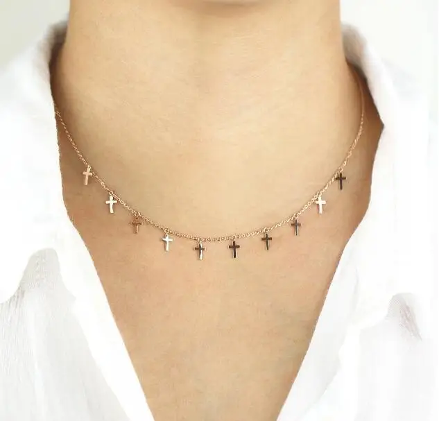 Женское Винтажное колье с подвеской серебряное золотое ожерелье цепочкой и в