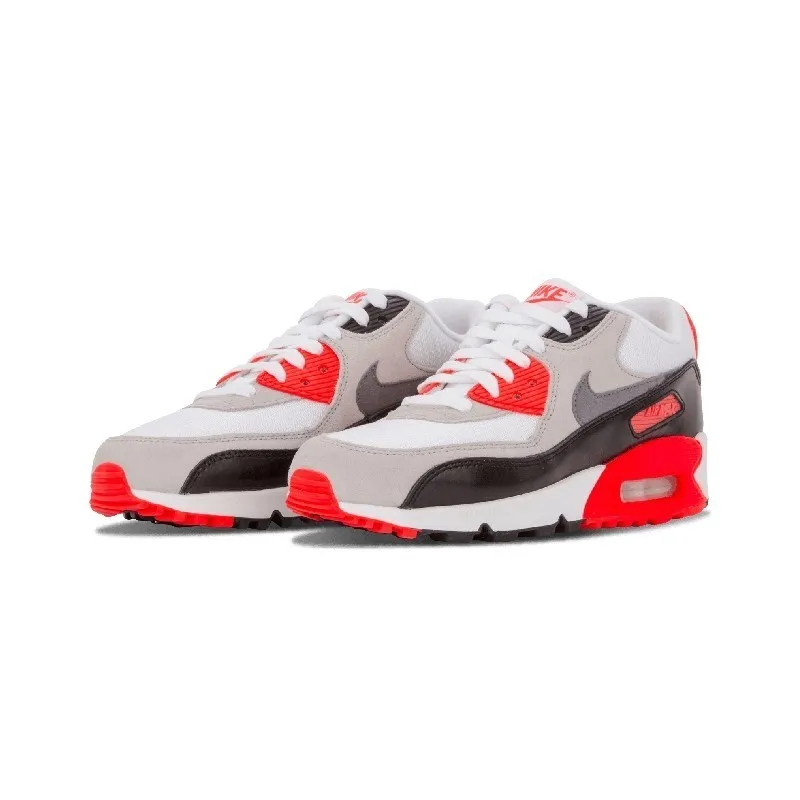 Nike Air Max 90 Prem Mesh(GS) Новое поступление, оригинальные детские кроссовки для бега, удобные детские спортивные кроссовки на открытом воздухе#724882-100