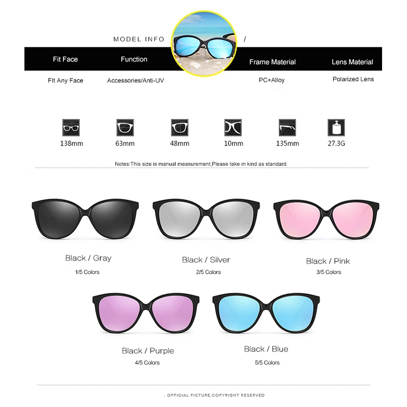 POLARSNOW сплав + солнцезащитные очки поляризованные линзы женские модные винтажные