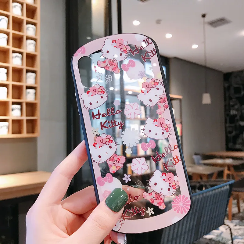 Для iphone 11 Pro Max прозрачный стеклянный милый котенок Модный чехол для телефона для iphone 6 6s 7 plus 8 plus X XR XS MAX чехол