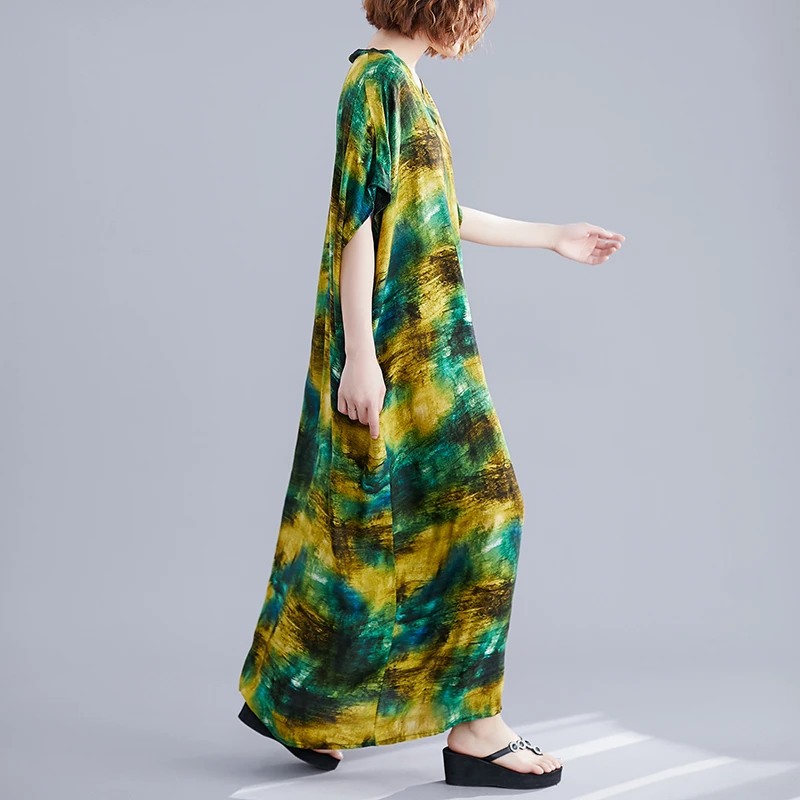 ARCSINX Boho женское платье размера плюс 4XL 5XL 6XL 7XL 8XL красивые Хлопковые Платья макси