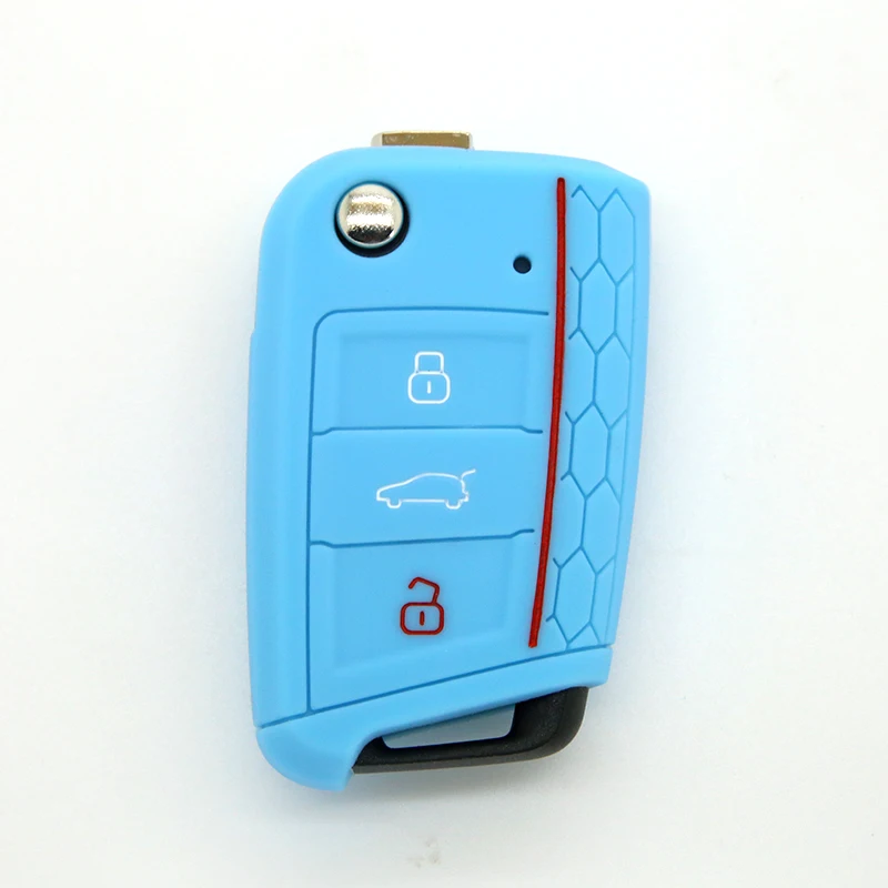 Factory Supply Silicone Car Key Cover Case For Volkswagen Golf 7 Skoda Octavia A7 New Polo Protect Bag Auto Accessories | Автомобили и
