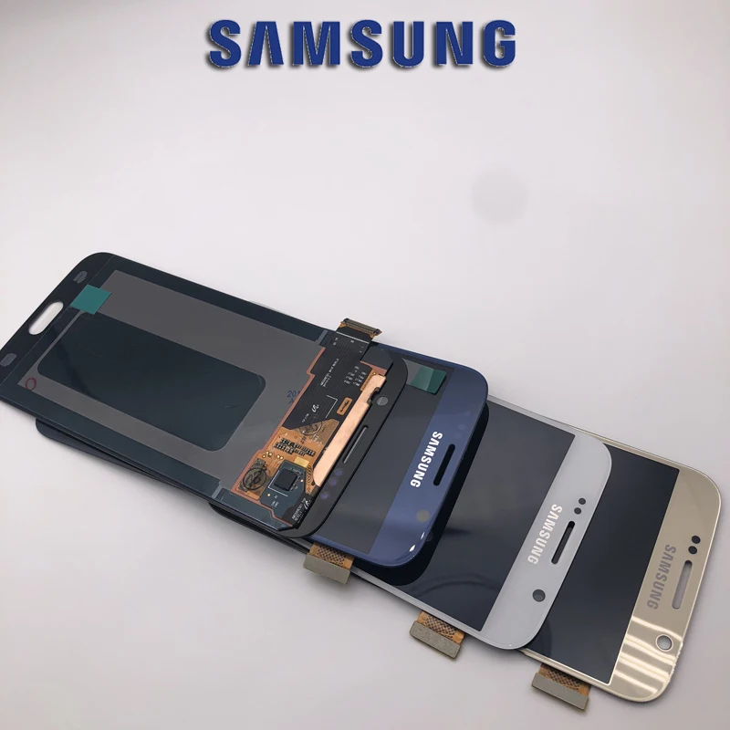 without burn shadow ORIGINAL 5.1'' LCDs Display For Samsung Galaxy S6 G920 G920i G920P G920f G920V G920A LCD Touch screen