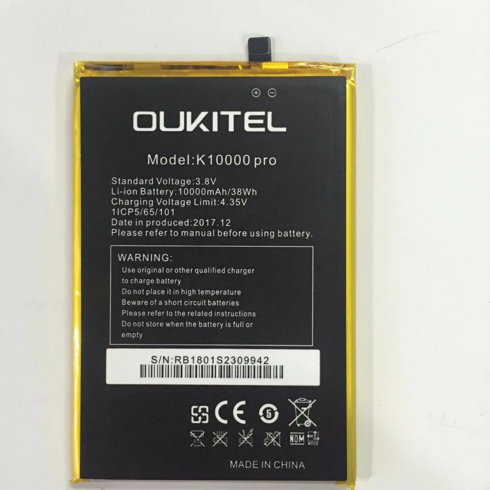 Новинка для Oukitel k10000 Pro батарея большой емкости 10000 мАч Замена oukitel мобильного