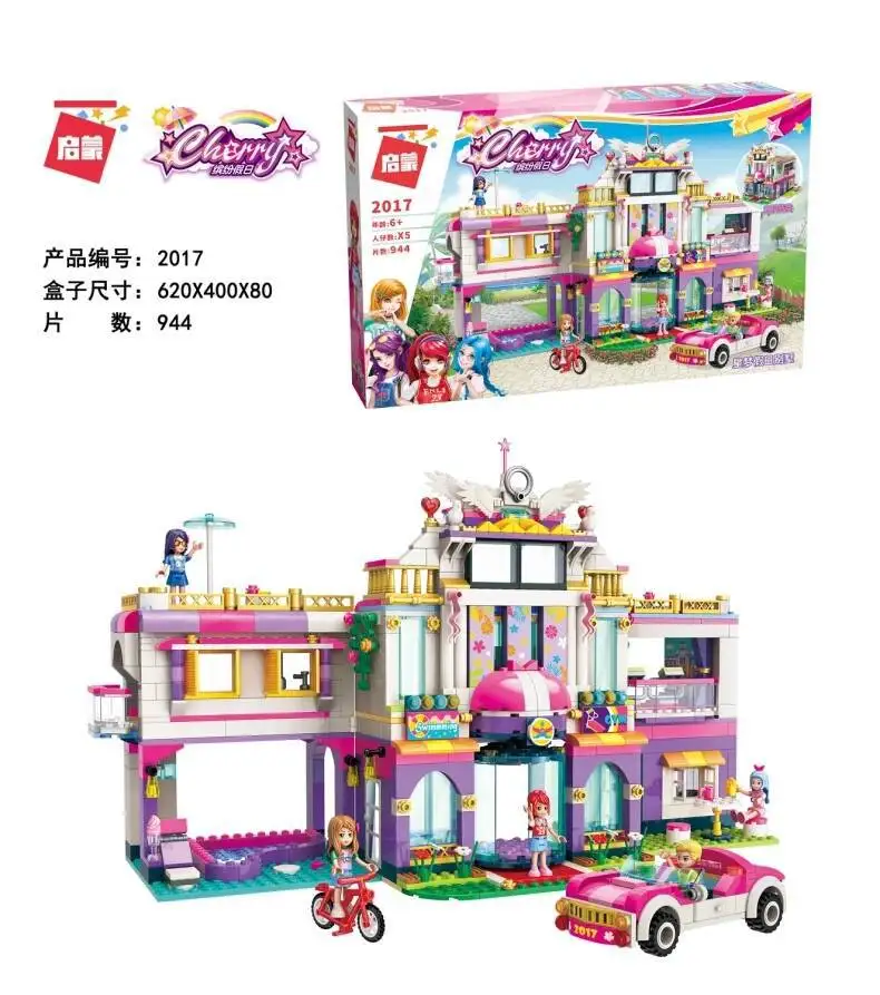 2017 944pcs Girl's Dream Toy Building Blocks Constructor Compatible LEGO Kids Educational Toys for Boys Girls Children | Игрушки и