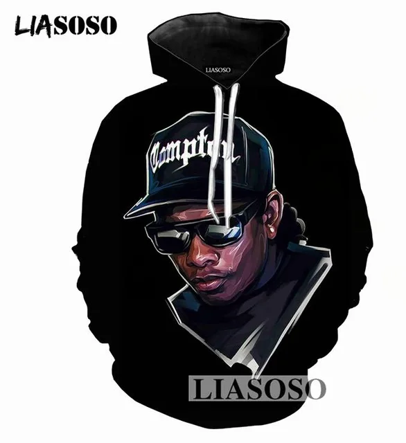Liasoso Для мужчин/Для женщин 3D печати 2Pac Толстовки хип хоп с капюшоном Классный