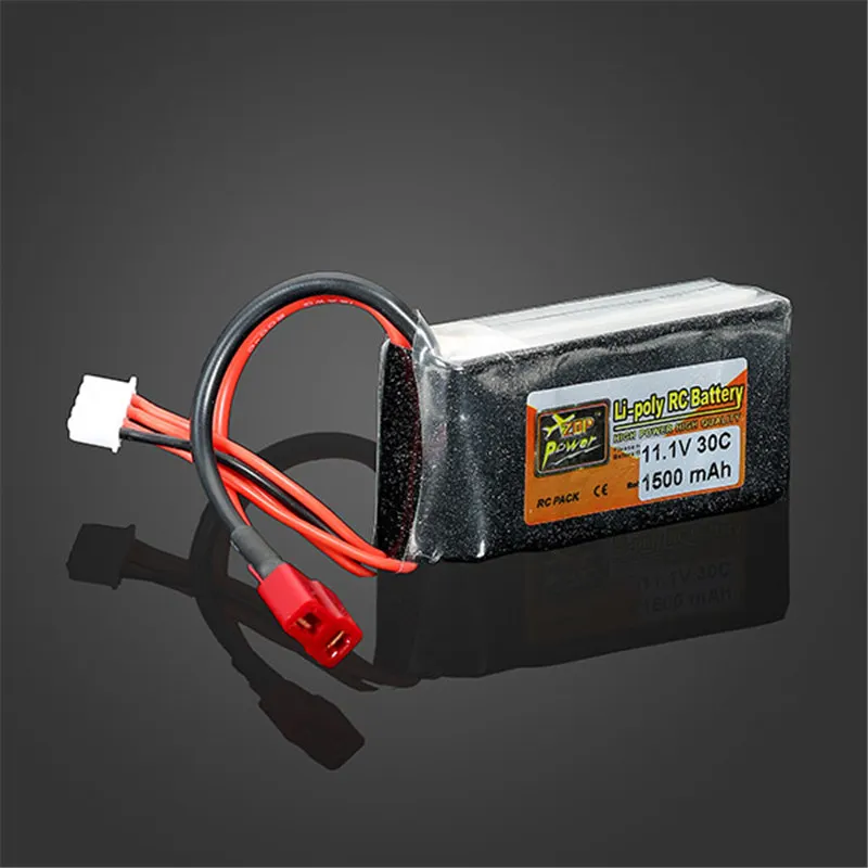 High Quality ZOP Power 11.1V 1500MAH 30C Lipo Battery T Plug | Игрушки и хобби