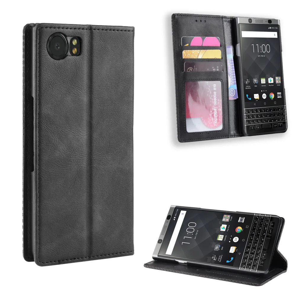 

For BlackBerry Keyone Key1 Case Wallet Style Vintage Leather Phone Bag Cover For BlackBerry Keyone DTEK70 with Photo frame