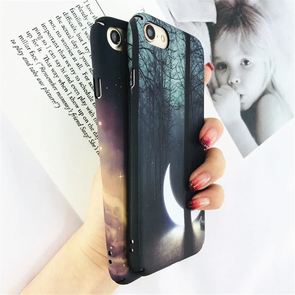 Для Iphone 7 Чехлы Мода ночное небо фон иллюстрация чехол для 5 5S SE 6 6s 8 X плюс