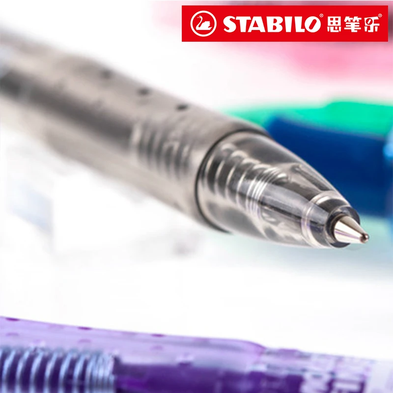 Набор шариковых ручек STABILO 0 38 мм черная синяя красная Черная|color ballpoint pen|ballpoint pen