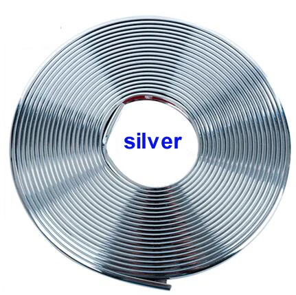 2meter/Lot Grille Clips Universal Car Chrome Protection Wheel Rim Light Frame Decoration Collision Strips | Автомобили и