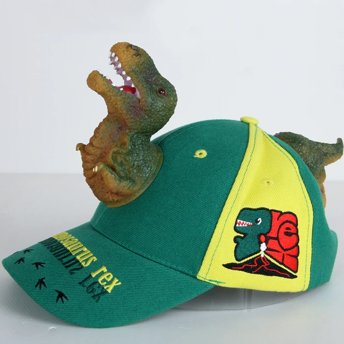 2018 creative three-dimensional animal Tyrannosaurus adult amusement park baseball cap dinosaur parent-child baby | Детская одежда и