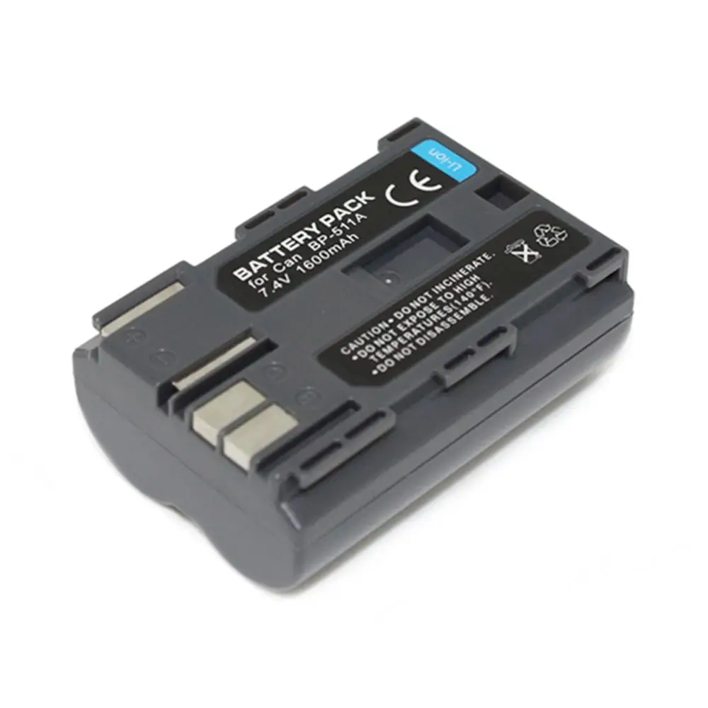 WHCYonline 1600 мА/ч Φ BP 511A BP511A Аккумулятор для камеры Canon 40D 300D 5D 20D 30D 50D BP-511A ZR30 |