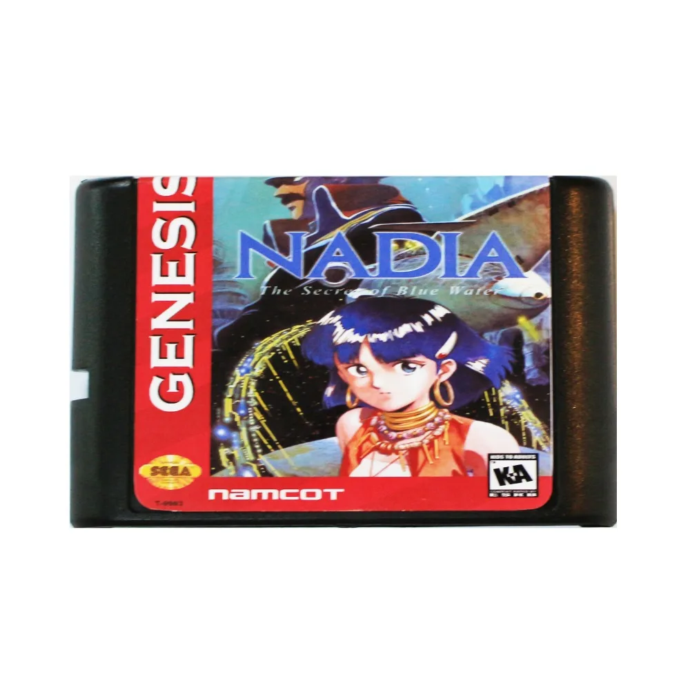 Наде секрет голубой воды 16 бит MD карточная игра для Sega игры SEGA Mega Drive