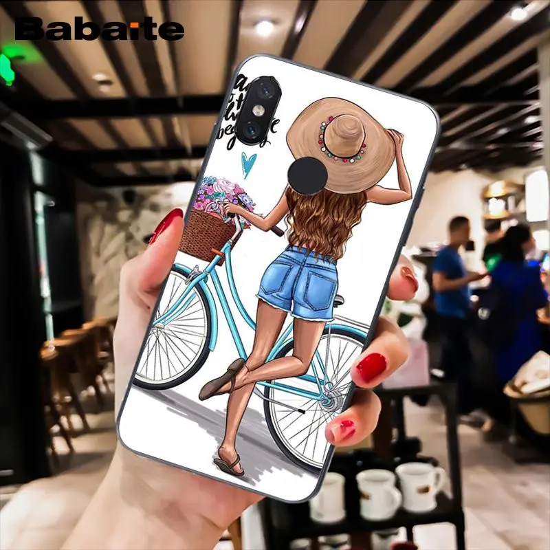 Babaite VOGUE Рождественский чехол для телефона принцессы девушки босса кофе Xiaomi MiA1 A2