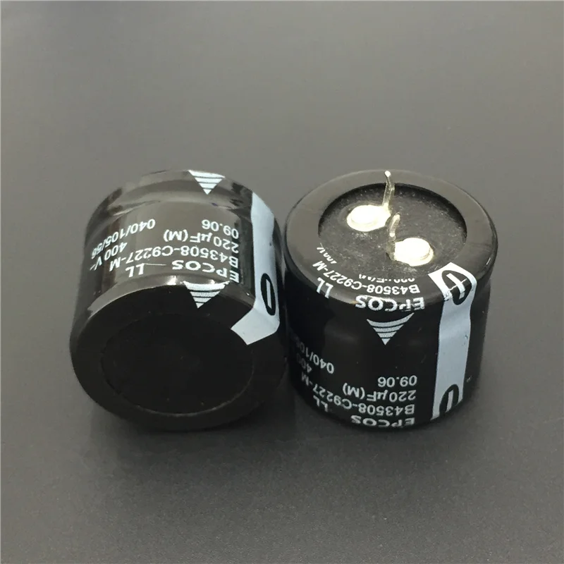 10 шт. 220 мкФ 400V EPCOS B43508 серия 30x25 мм 400V220uF низкопрофильный PSU алюминиевый