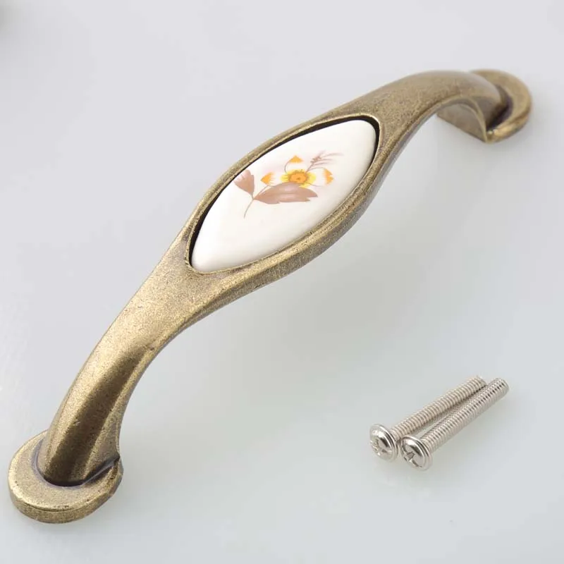 Ручки для шкафа с керамическим выдвижным ящиком деревянные ручки 96 мм 128