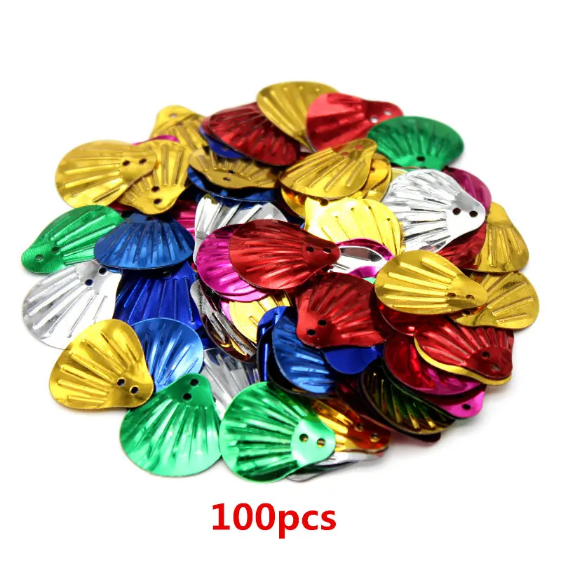 U-100pcs 50-500 шт Разноцветные Блестки для рукоделия и шитья скрапбукинга lentejuelas для украшения дома различные варианты - Цвет: U-100pcs