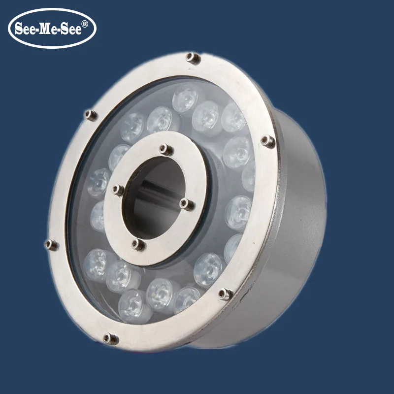 Ac/Dc 12v Rgb полный Цвет Водонепроницаемый плавательный бассейн лампа 6 Вт 9 12 15 18 24