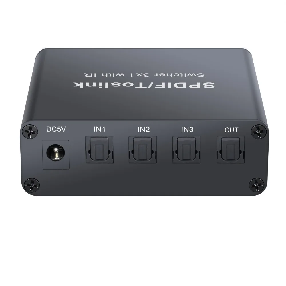 Proster 3x1 переключатель дистанционного управления SPDIF TosLink 3 в 1 выход сплиттер Цифровой оптический аудио коммутатор Поддержка LPCM2.0 DTS Dolby AC3