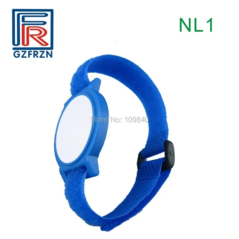 500 шт. HF 13 56 МГц Регулируемый RFID нейлоновый браслет с чипом S50 F08 ISO14443A для контроля