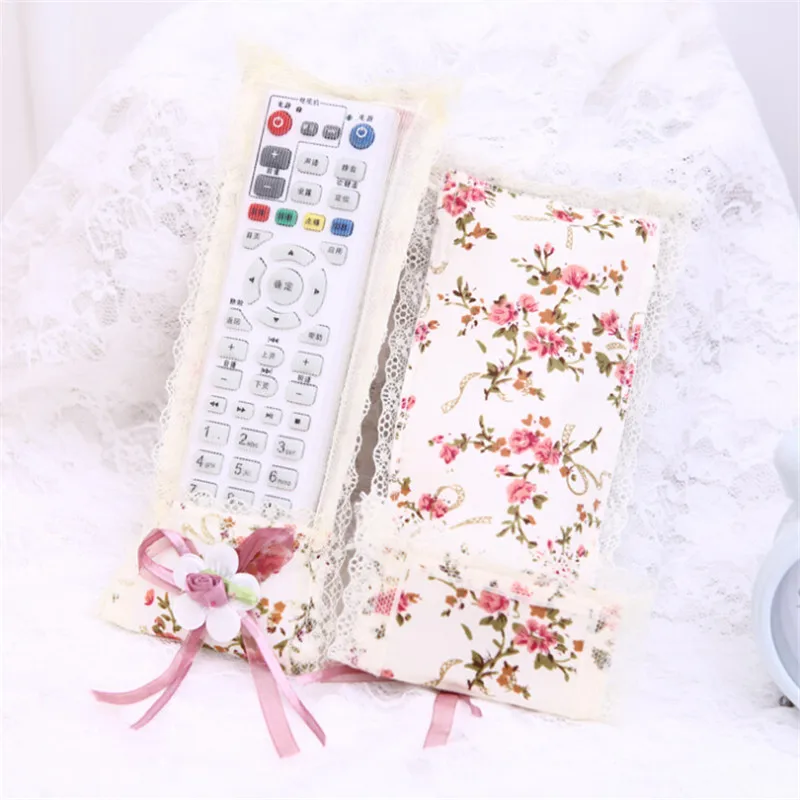 1Pc Home Air Conditioning and TV Remote Control Lace Bow-knot Protective Sleeve DVD Dust Cover Not Affect The Signal | Дом и сад
