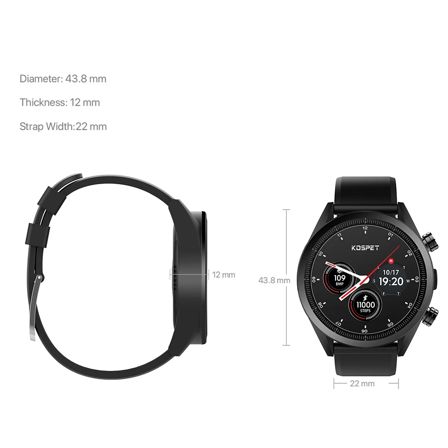 Смарт часы Kospet Hope Lite 4G LTE Bluetooth Gps камера Android 7 1 3 дюйма сенсорный экран IP67