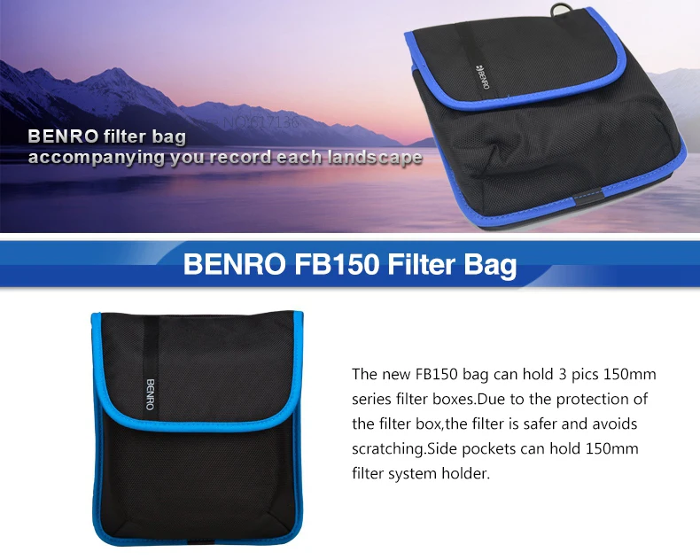 Benro FB150 фильтр мешок фильтр емкости держатель для 6 шт. квадратных фильтров 3 шт. круглые фильтры нейлоновая сумка