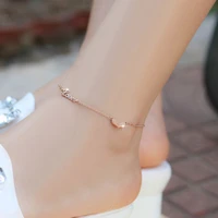 love heart anklet personalized nameplate anklets custom name jewelry christmas gift