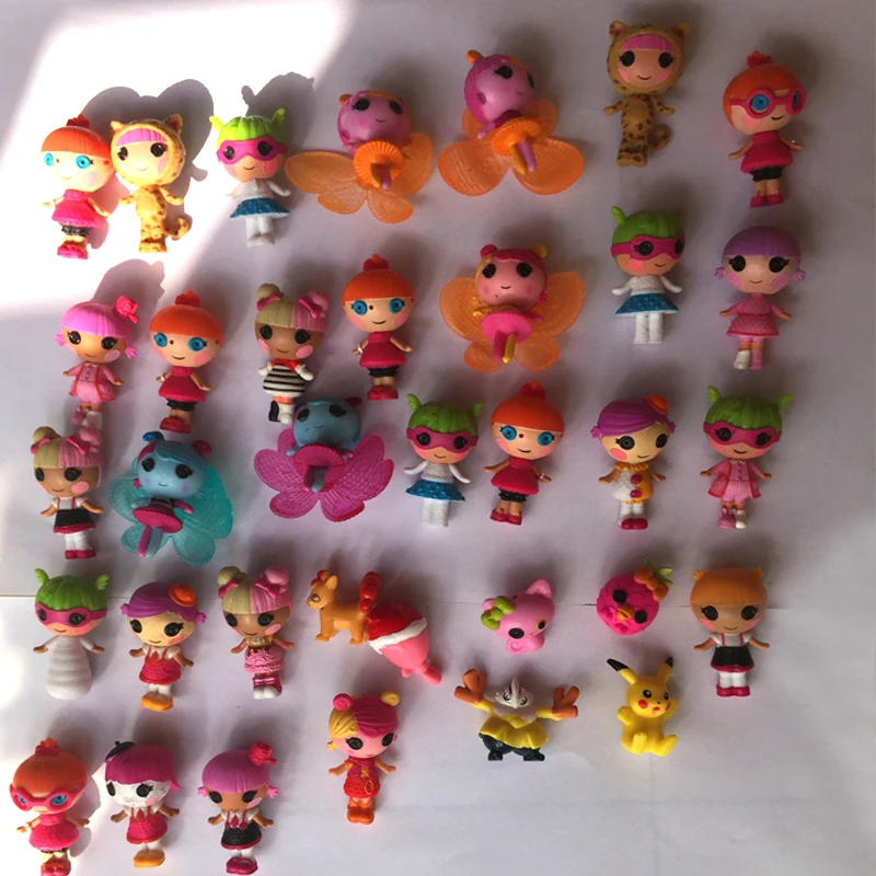 Фигурки lalaloopsy 10 шт./лот 3 см содержит куклы русалки мини фигурки для девочек аниме