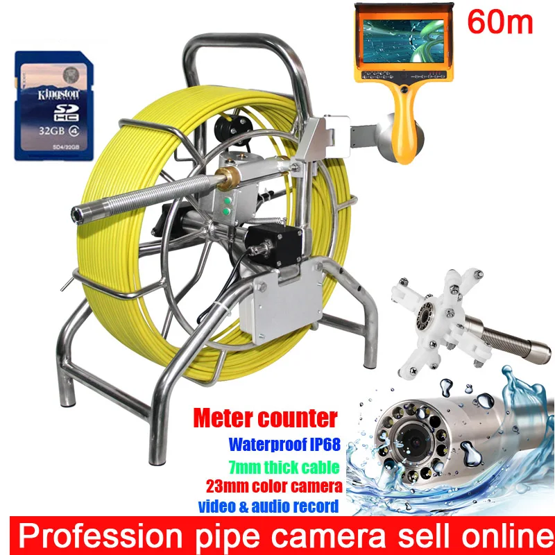 100 м инспекции канализационных труб Камера Системы водопровод мониторинг