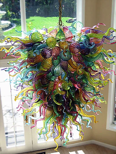 

Modern Murano Glass Chandelier LED Hand Blown Glass Chandelier Lighting