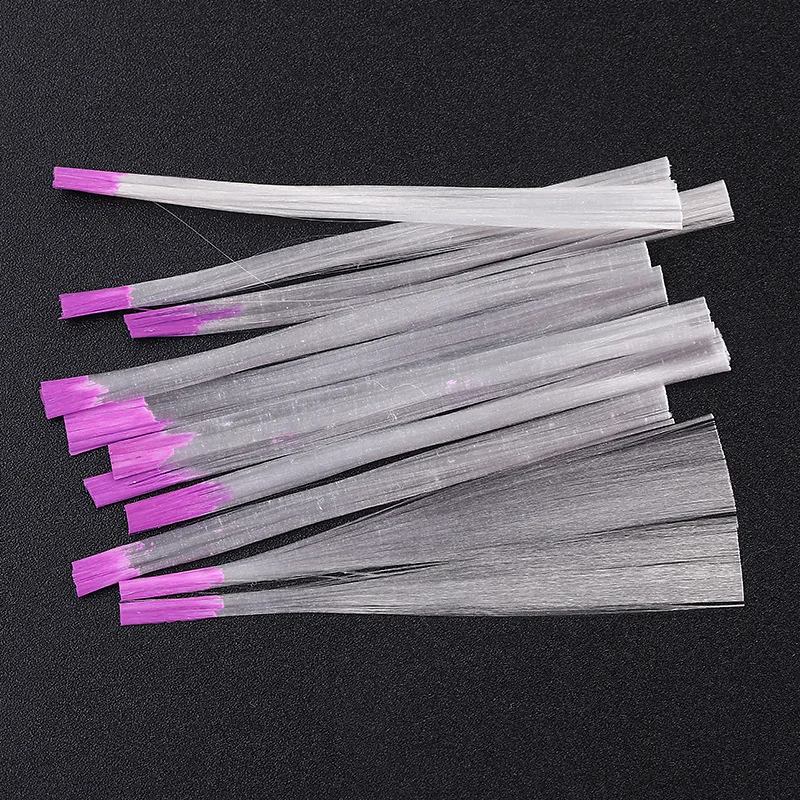 10Pcs Nail Art Fiberglass for UV Gel DIY Nails White Acrylic Extension Tips With Scraper Spa Tool | Красота и здоровье