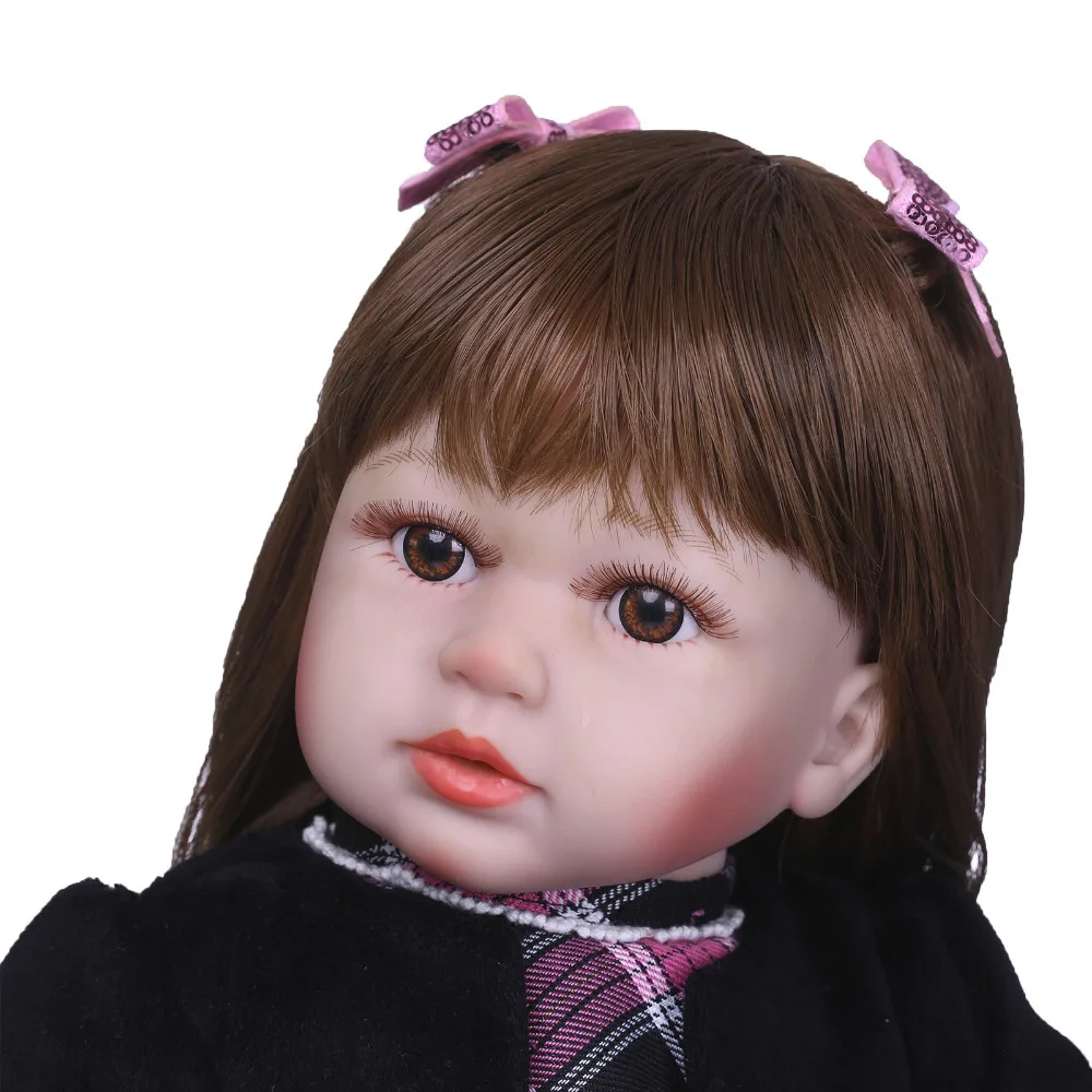 Nicery 23 24 дюймов 58 60 см Bebe Кукла реборн Мягкий Силиконовый мальчик девочка игрушка