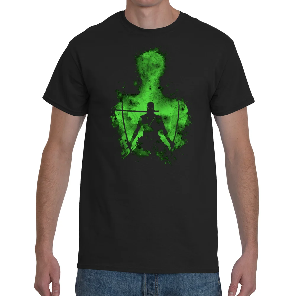 Футболка цельная Roronoa Zoro Shadow Бесплатная доставка Harajuku топы модная классическая