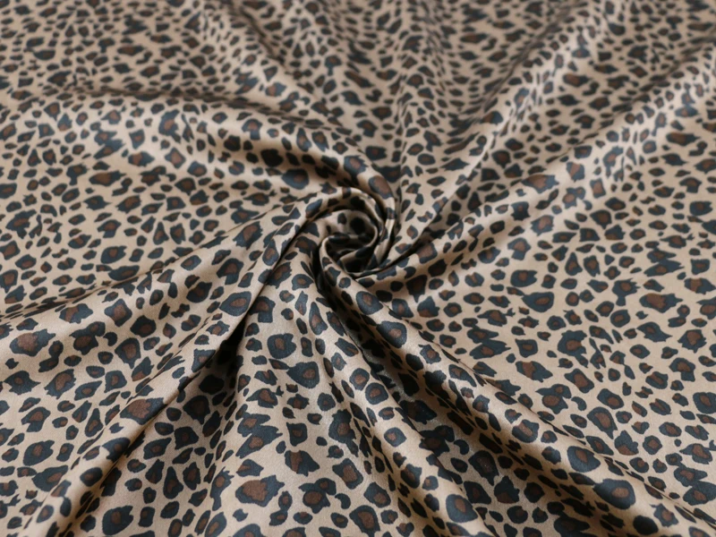 Мягкий атласный шарф с леопардовым принтом|satin charmeuse|fabric satincloth fabric |