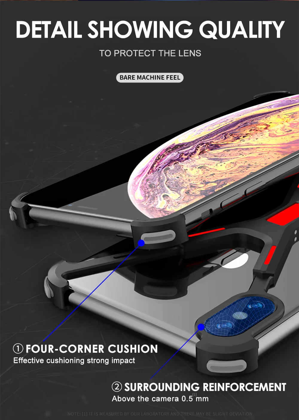 R-Just X shape механический защитный чехол для телефона для iPhone X XS задняя крышка для телефона для iPhone XS Max противоударный чехол-бампер