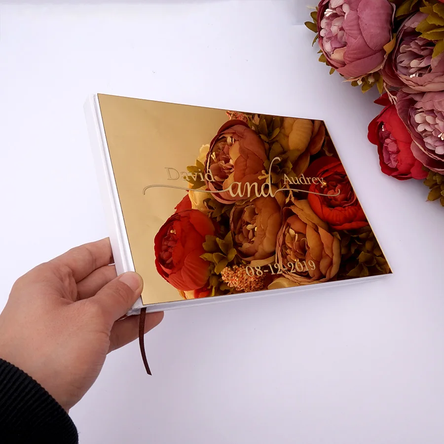 25x18 см индивидуальный Свадебный фотоальбом|Гостевая книга подписей| |